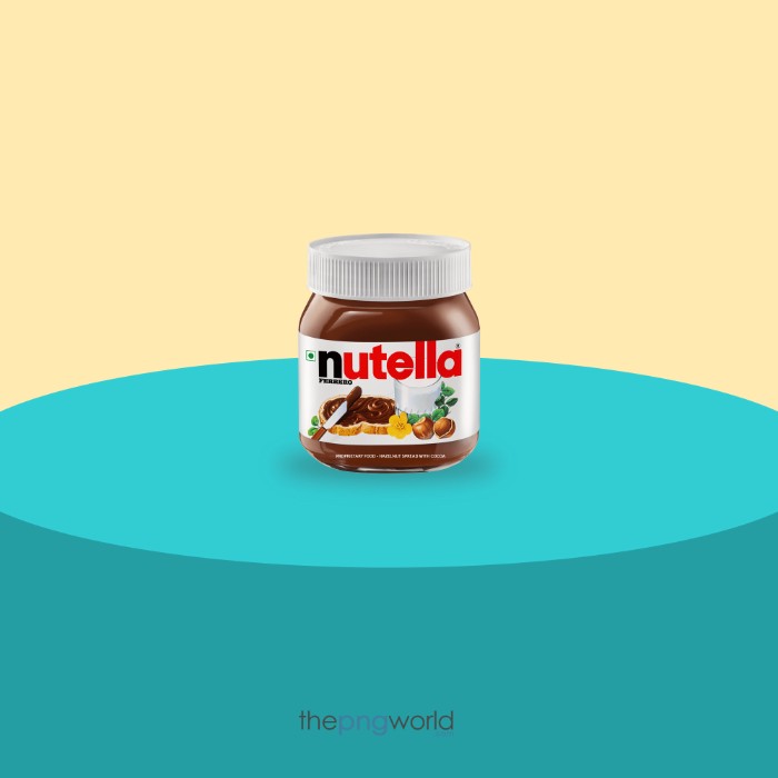 Nutella Product Placement Idea PSD nutella,product placement idea,prodyct show,offer,ecommerce,vector,round table,yellow background,grocery idea,kirana,chocolate
